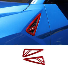 Red Carbon Fiber Side Body Fender Cover Air Vent Trim For Lamborghini URUS 18-21 picture