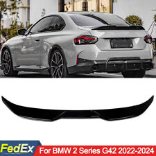 For BMW G42 230i M240i 2022-24 MP Style Rear Trunk Spoiler Wing Lip Gloss Black picture