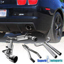 Fits 2010-2015 Chevy Camaro 3.6L V6 T304 Dual Catback Exhaust System Muffler Tip picture