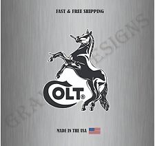 COLT FIREAMRS LOGO VINYL STICKER DECAL CAR TRUCK BUMPER US MADE WATER RESISTANT picture