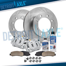 Front Disc Rotors Brake Calipers Brake Pads for Ford F-250 F-350 Super Duty 4WD picture