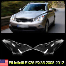 For Infiniti EX25 EX35 2008-2012 Left Right Side Headlight HeadLamp Lens Cover picture