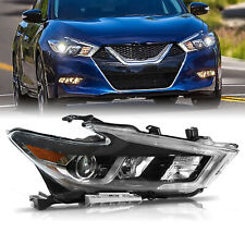 Right Headlight Passenger For 2016-2018 Nissan Maxima S SL SV Halogen w/ LED DRL picture
