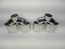 00-11 CADILLAC DEVILLE DHS DTS EXHAUST TIPS SET STAINLESS STEEL OEM NOS HOT RAT picture