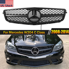 Matte Black AMG Front Grille W/ LED For Mercedes Benz W204 2008-2014 C300 C350 picture