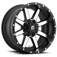 (1) 20x10  -18 Fuel D537 Maverick 6x135,6x5.5 Black Machined Wheel picture