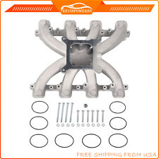 Single Plane Mid-Rise Carb Intake Manifold Satin For GM LS LS3/L92 6.2L 300-131 picture