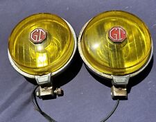 Vintage MG MGB Midget GT Amber Yellow Front Fog Lights picture