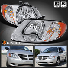 Clear Fits 2001-2007 Dodge Caravan Chrysler Town & Country Headlights Left+Right picture