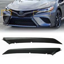 Pair For 2018-2022 Toyota Camry SE XSE Front Headlight Black Eyelid Molding Trim picture