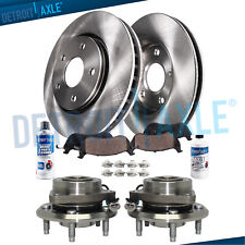 Front Brake Rotors + Wheel Bearings for 2012 2013 2014 2015 Chevy Captiva Sport picture