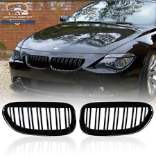 Gloss Black Front Kidney Grill Grille For BMW E63 E64 M6 645Ci 650i 2D 2004-2010 picture