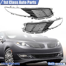 Pair Of Left & Right Radiator Chrome Grille For 13-16 Lincoln MKZ DP5Z8201BA picture