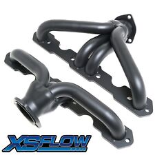 1955-57 SB Chevy Headers 55-57 SBC Tri 5 Shorty Exhaust Coated Black Ceramic  picture