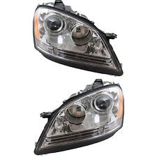 Headlight Set For 2006-2007 Mercedes Benz ML350 ML500 ML320 ML63 AMG With Bulbs picture