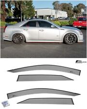 EOS Visors For 08-13 Cadillac CTS Smoke Tinted Side Vent Window Rain Deflectors picture