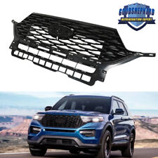 For 2020 2021 2022 Ford Explorer Front Upper Grille Glossy Black Replace Grill picture