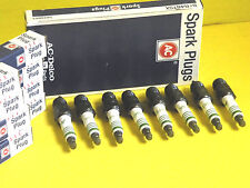 FIREBIRD OMEGA AC Spark Plugs # R46TSX with GREEN STRIPE RINGS SET of 8 picture