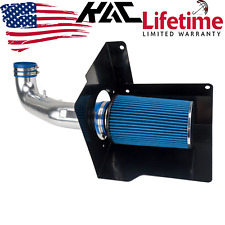 Blue Cold Air Intake Kit +Heat Shield For 2007 - 2008 Cadillac Escalade 6.2L V8 picture