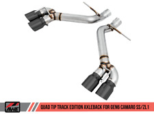 AWE Track Edition Axle-back Exhaust for Gen6 Camaro SS/ZL1/LT1- Diamond Black picture