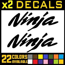 x2 Ninja Sticker Vinyl Decal Motorcycle Helmet Tank Wheel Bike 8