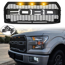 For 2015 2016 2017 FORD F-150 Raptor style Grille Front Bumper Grill Matte Black picture