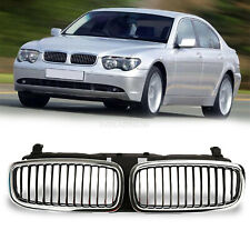 Front Kidney Grille Grill Chrome & Black for BMW E65 02-05 7-Series 745i 745Li picture