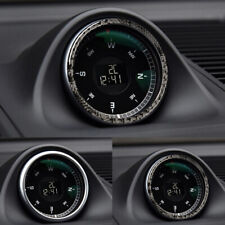 Carbon Fiber Car Dashboard Center Clock Ring Cover Trim For Porsche Macan 14-21 picture