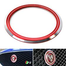 Red Surrounding Ring Trim For Jaguar F-Pace XE XF XJ Front Grille Feline Emblem picture