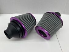 VORTEX Dual Cone Intake Cold Air filters for BMW N54 335i 335xi E90 E92 PURPLE picture