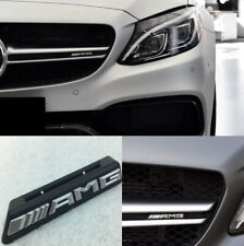 AMG Front Badge Sticker Grill Radiator Stripe Emblem Chrome For Race Sports Car picture