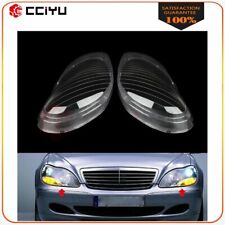 Headlight Lens Cover Left & Right Fit For Benz W220 S430 S500 S600 1998-2006 picture