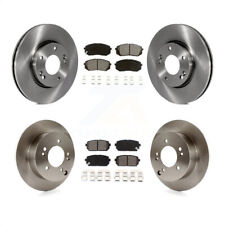 For 2007-2009 Kia Rondo Front Rear Disc Brake Rotors And Semi-Metallic Pads Kit picture