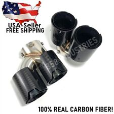 2x BMW M Performance Carbon Fiber Exhaust Tips for G20 G21 M340i G42 M240i picture