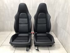 PORSCHE 911 991 GTS GT3 4-WAY SPORT SEATS BLACK LEATHER SET 981 718 HEATED GT3RS picture