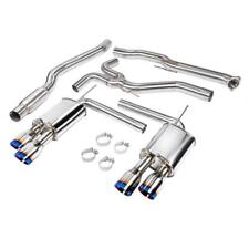BURNT TIP CAT BACK QUAD EXIT EXHAUST SYSTEM FOR 18-UP HONDA ACCORD - DC SPORTS picture