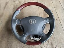 JDM Acura RL / Honda Legend KB1 KB2 Wood Grain Leather Steering Wheel 2005-2012 picture