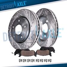 Rear Drilled Disc Brake Rotors Brake Pads Kit for Ford Taurus Lincoln MKS MKT picture
