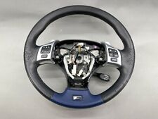 2008-2014 LEXUS IS F ISF STEERING WHEEL BLUE BOTTOM & STITCHING LEATHER OEM picture