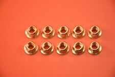 (10) COPPER EXHAUST FLANGE NUTS HIGH HEAT M8X1.25 CRIMPED CRUSHED SHOULDERED picture