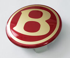 1 BENTLEY Continental Flying Spur GT MULSANNE WHEEL CENTER CAP Red/Gold OEM LOGO picture
