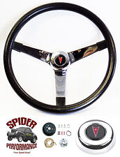 67-68 Firebird GTO Tempest Catalina Gran Prix steering wheel 14 3/4 CHROME SPOKE picture