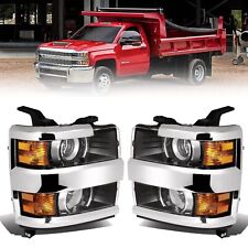 Headlights For 2015-2019 Chevy Silverado 2500HD 3500 HD Front Projector Lamps picture