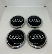 Set of 4 69mm Black Audi Wheel Center Cap 4B0601170 picture