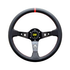 New OMP CORSICA BLACK-RED Leather Steering Wheel picture