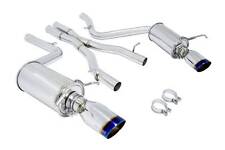 MEGAN OE-RS CAT BACK EXHAUST BURNT ROLL TIPS FOR 08-14 BENZ C300 / C350 V6 SEDAN picture