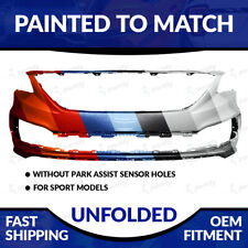 NEW Paint To Match Unfolded Front Bumper For 2015 2016 2017 Hyundai Sonata Sport picture
