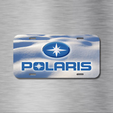 Polaris Snowmobile Snow Sled Winter Vehicle License Plate Front Auto Tag NEW  picture