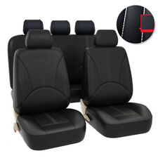 Car 5 Seat Covers Full Set Waterproof Leather Universal for Auto Sedan SUV Truck picture