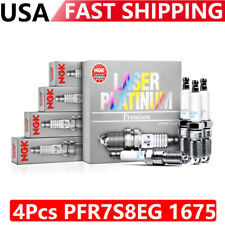 4Pcs PFR7S8EG 1675 Laser Platinum Spark Plug For Audi A4 A5 TT Passat Golf JETTA picture